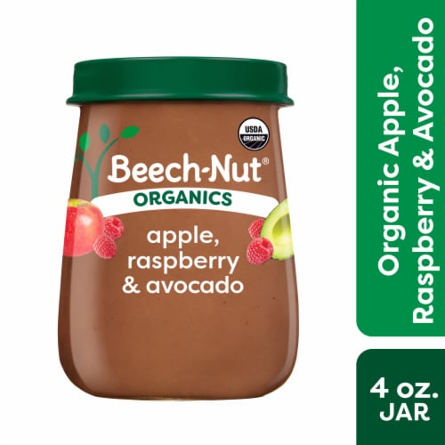 Beech-Nut Organic Stage 2 Apple Raspberries & Avocado Baby Food Jar - Apple Raspberries & Avocado