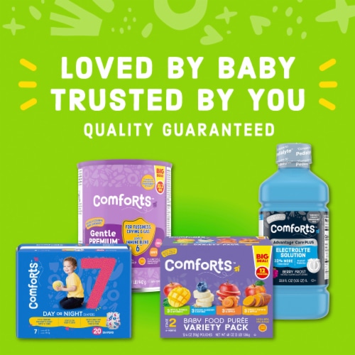 Comforts Stage 2 Banana Blackberry Baby Food Puree Pouch - Banana Blackberry