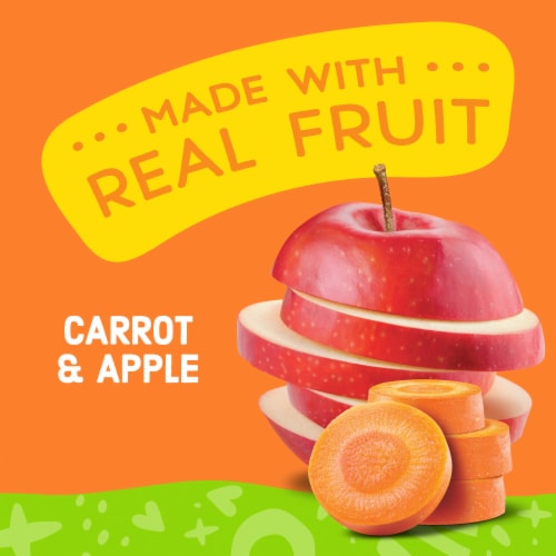 Comforts Stage 2 Carrot and Apple Baby Food Puree Pouch - Carrot and Apple