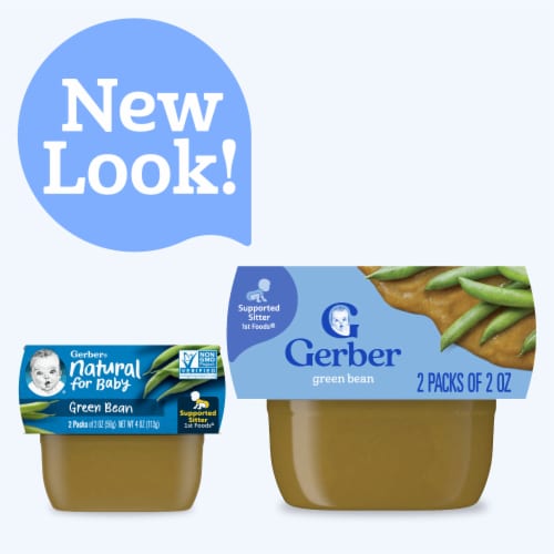 Gerber 1st Foods Baby Food Green Bean Tubs - Green Bean