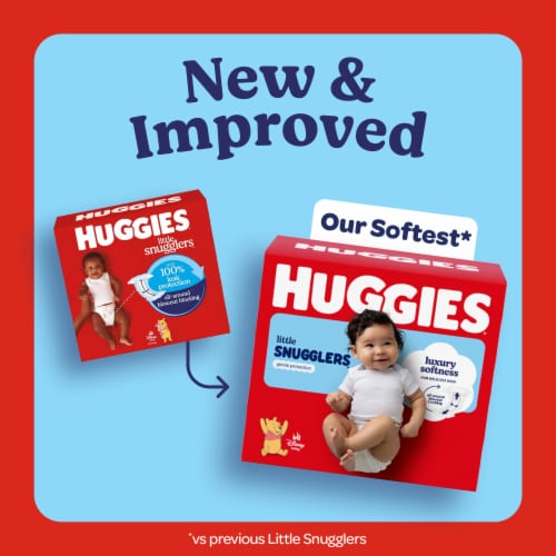 Huggies Little Snugglers Baby Diapers, Size 2 (12-18 lbs) - Size 2 / 84 Count