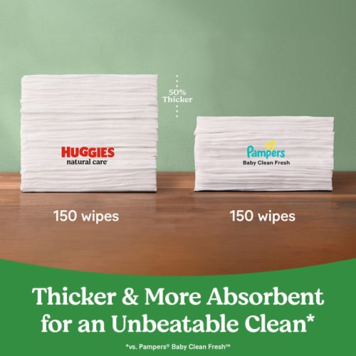 Huggies Natural Care Sensitive Unscented Baby Wipes - 10 pk / 56 ct