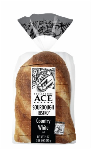 ACE BakeryĀ® Sourdough Bistro Sliced Bread, 21 Oz, 12 Slices - Classic White