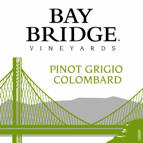 Bay Bridge Vineyards Pinot Grigio/Colombard, White Wine, 750ml - Bay Bridge Vineyards Pinot Grigio/Colombard, White Wine, 750ml