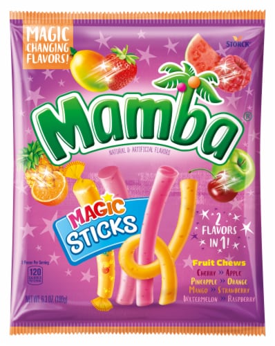 Mamba Fruit Chews Magic Sticks Chewy Fruity Candy Sticks - 4.45 oz selected