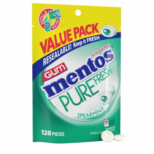 Mentos Pure Fresh Spearmint Gum - 50 pc selected