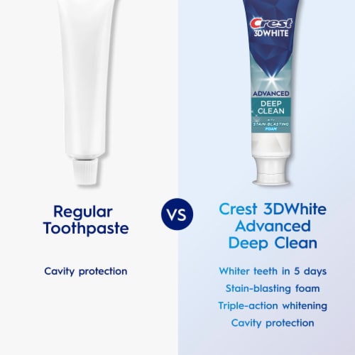 Crest 3DWhite Advanced Teeth Whitening Toothpaste, Arctic Fresh, 3.3 oz, Pack of 3 - Deep Clean / 3.3 oz