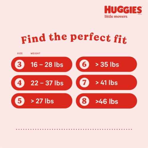 Huggies Little Movers Size 4 Baby Diapers (22-37 lbs) - Size 4 / 22 count