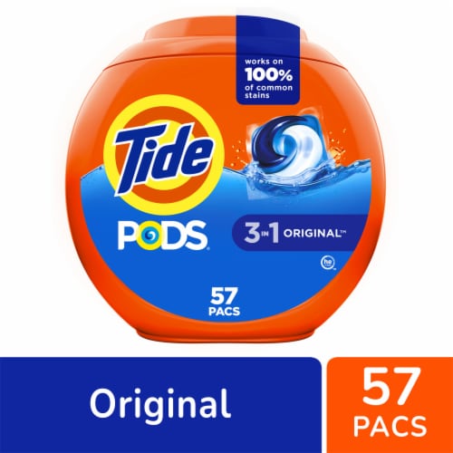 Tide Pods Original Laundry Detergent Pods - 57 ct
