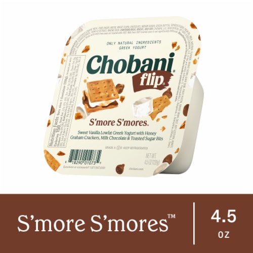 Chobani Flip Chocolate S'more S'mores Low Fat Greek Yogurt Cup - Chobani Flip Chocolate S'more S'mores Low Fat Greek Yogurt Cup