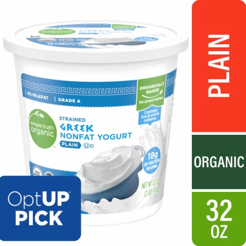 Simple Truth Organic Plain Nonfat Greek Yogurt Tub - Simple Truth Organic Plain Nonfat Greek Yogurt Tub