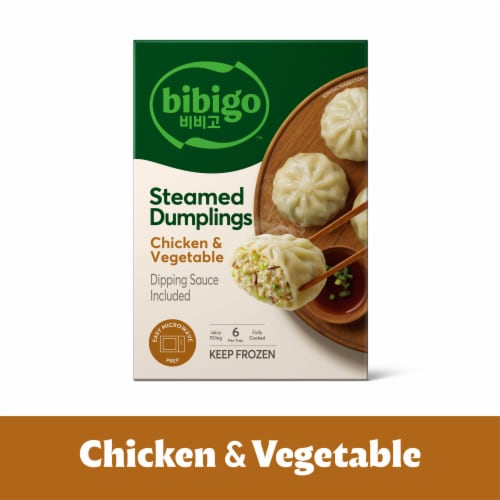Bibigo Frozen Chicken & Vegetable Steamed Dumplings - Bibigo Frozen Chicken & Vegetable Steamed Dumplings