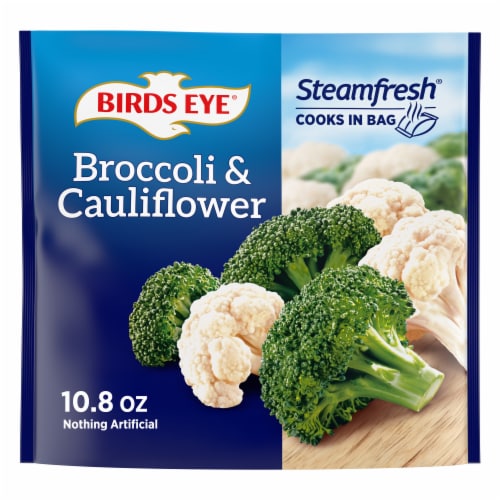 Birds Eye Steamfresh Broccoli and Cauliflower, Frozen Vegetables - Birds Eye Steamfresh Broccoli and Cauliflower, Frozen Vegetables