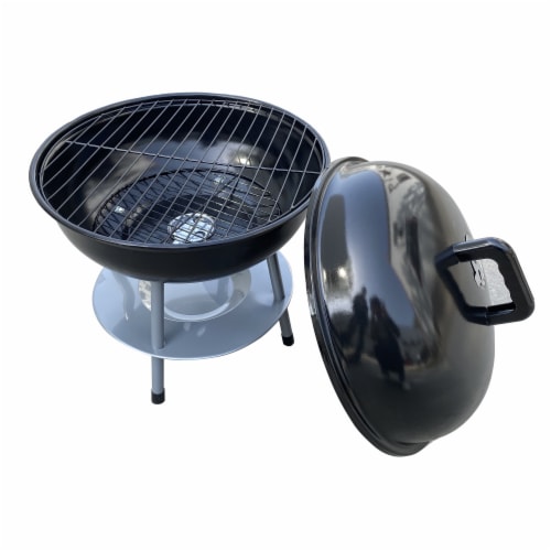 HD Outdoors Portable Charcoal Kettle Grill - Black - HD Outdoors Portable Charcoal Kettle Grill - Black