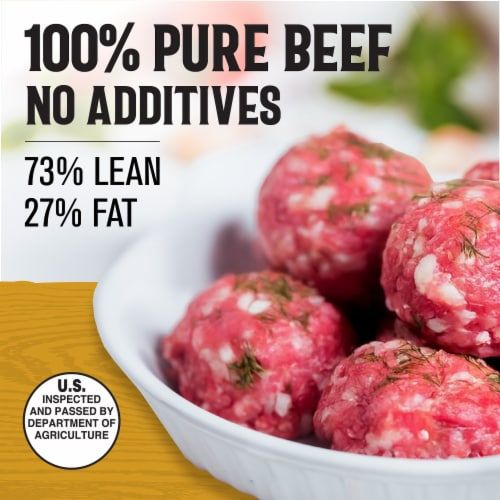 Kroger® 73/27 Ground Beef Roll 3 LB - Kroger® 73/27 Ground Beef Roll 3 LB, back