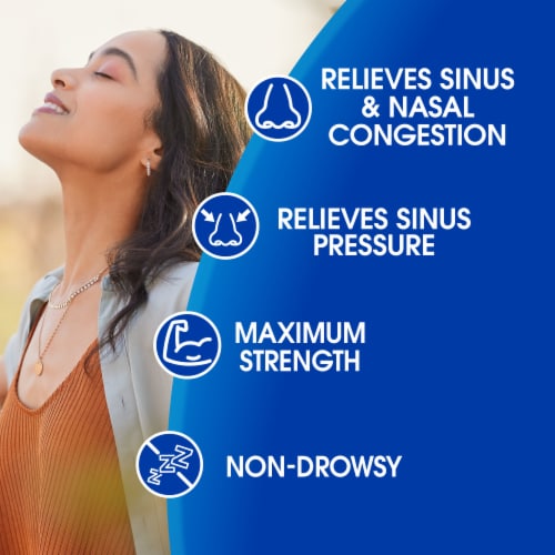 Kroger® Sinus Congestion Maximum Strength Non-Drowsy Tablets Phenylephrine HCl - 72 count