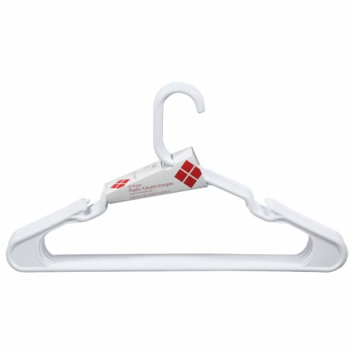 Everyday Living Plastic Tubular Hangers - White