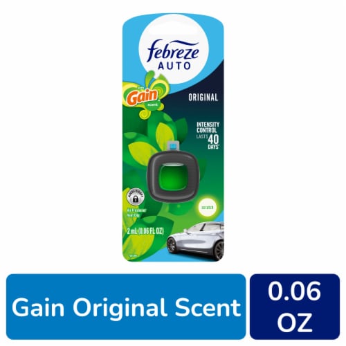 Febreze AUTO Air Freshener Odor-Fighting Automotive Vent Clip Gain Original Scent - Febreze AUTO Air Freshener Odor-Fighting Automotive Vent Clip Gain Original Scent