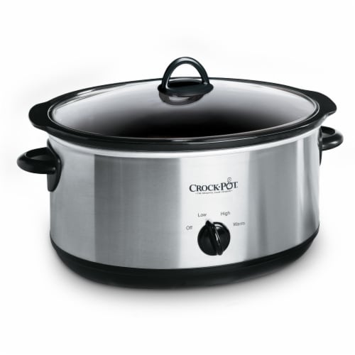 Crock-Pot® 7-Quart Manual Slow Cooker, Stainless Steel - Crock-Pot® 7-Quart Manual Slow Cooker, Stainless Steel