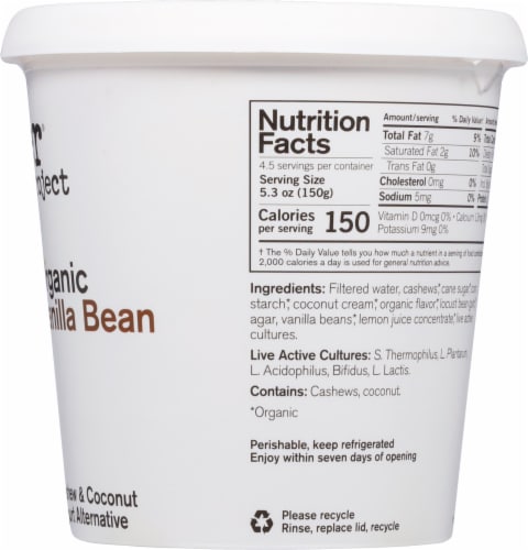 Forager Project Dairy-Free Organic Probiotic Vanilla Bean Cashew & Coconut Yogurt Alternative 24 oz - Forager Project Dairy-Free Organic Probiotic Vanilla Bean Cashew & Coconut Yogurt Alternative 24 oz