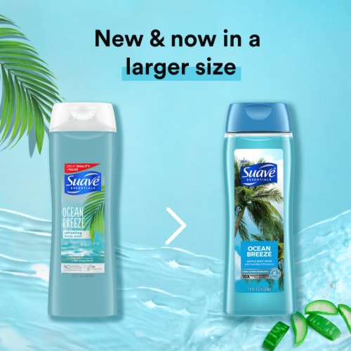 Suave Essentials Ocean Breeze Gentle Body Wash - Suave Essentials Ocean Breeze Gentle Body Wash