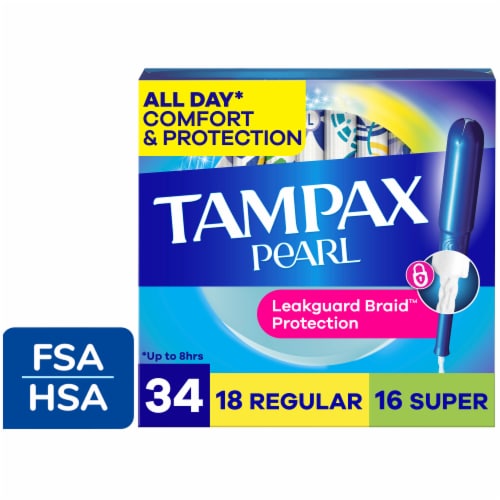 Tampax Pearl Duo Regular/Super Absorbency Tampons - Tampax Pearl Duo Regular/Super Absorbency Tampons