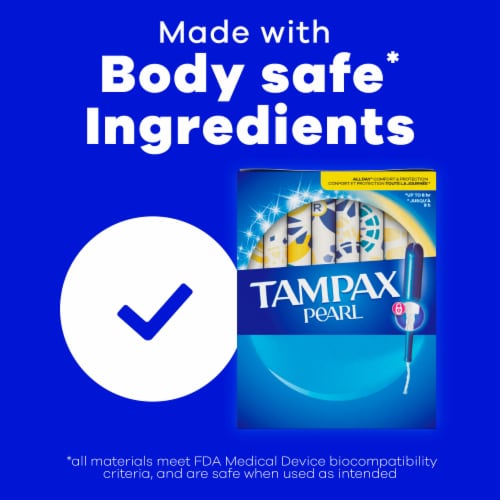 Tampax Pearl Tampons Regular Absorbency - Tampax Pearl Tampons Regular Absorbency