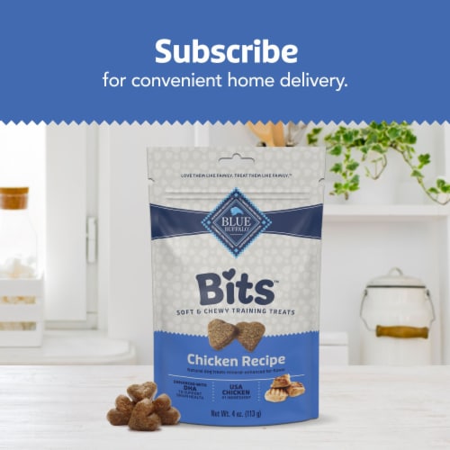 Blue Buffalo Bits Soft-Moist Training Dog Treats Natural Chicken - Blue Buffalo Bits Soft-Moist Training Dog Treats Natural Chicken
