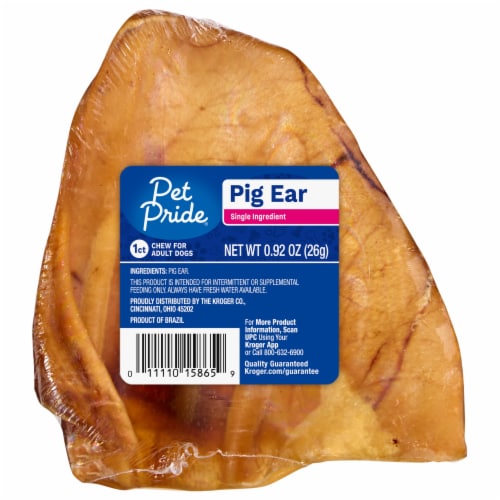 Pet Pride® Pig Ear Chew Adult Dog Treat - Pet Pride® Pig Ear Chew Adult Dog Treat