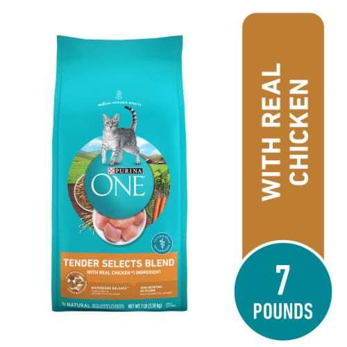 Purina ONE Tender Selects Adult Natural Dry Cat Food Real Chicken - Purina ONE Tender Selects Adult Natural Dry Cat Food Real Chicken