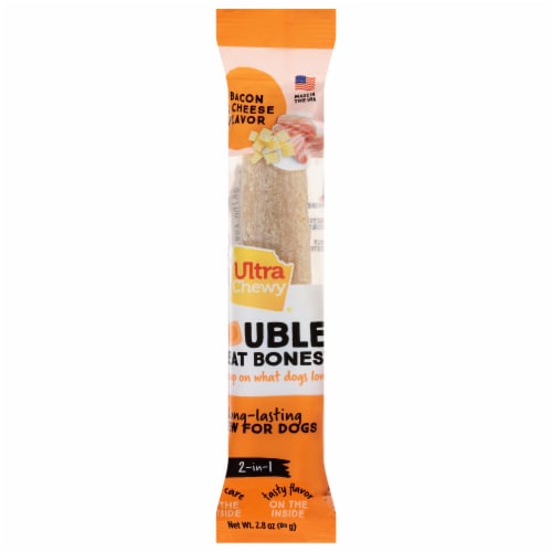 Ultra Chewy® Bacon and Cheese Double Treat Dog Bone™ - Ultra Chewy® Bacon and Cheese Double Treat Dog Bone™
