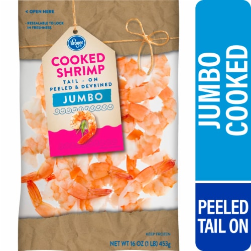 Kroger® Large Shrimp Cooked Peeled & Deveined Tail Off - Jumbo