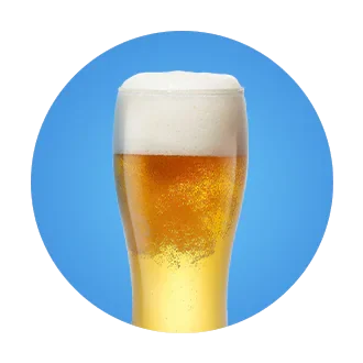 Tall glass of beer
